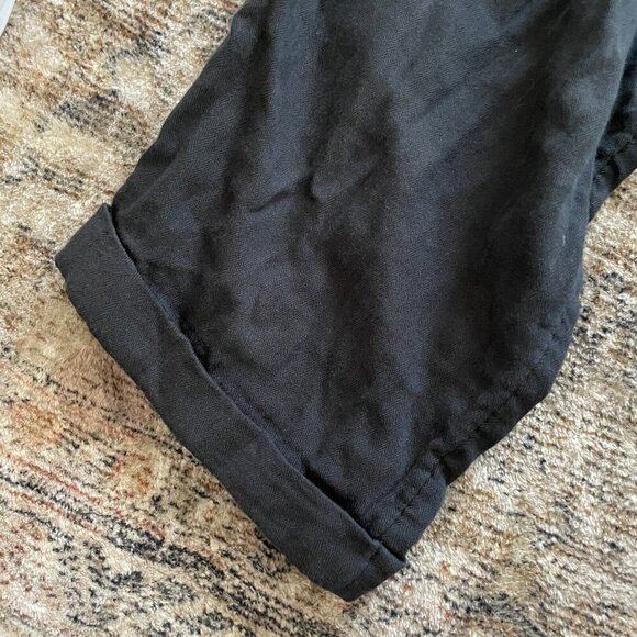 Old Navy NWT Safari Pant Womens Sz L Petite Panther Black Drawstring Beach Comfy - Picture 4 of 14